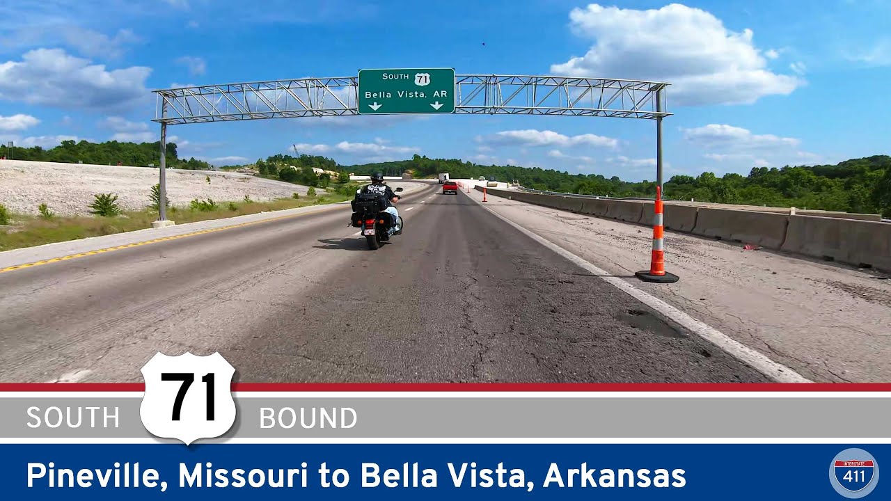 U.S. Highway 71: Pineville, Missouri to Bella Vista, Arkansas |  Drive America's Highways 🚙