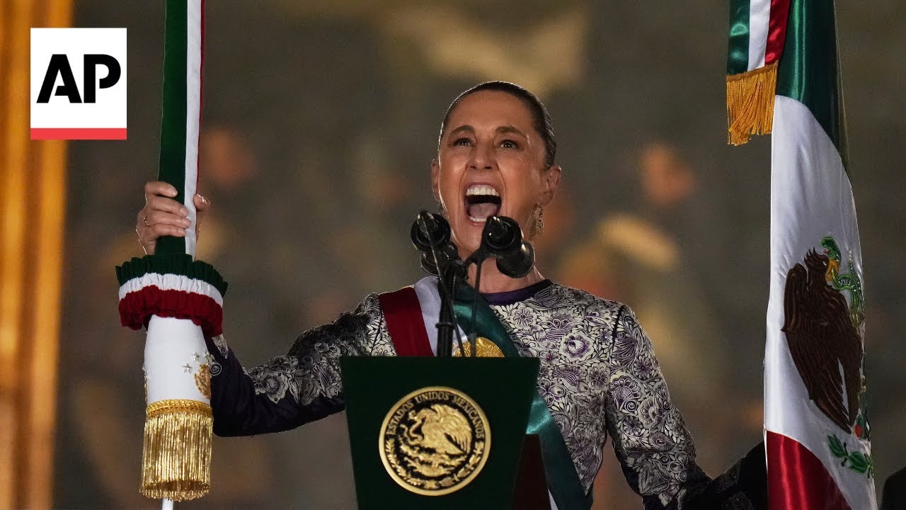 Claudia Sheinbaum delivers traditional 'shout' on Mexico Independence Day