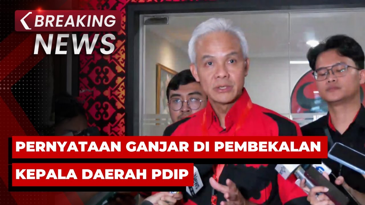 BREAKING NEWS - Pernyataan Ganjar Pranowo Usai Pembekalan Kepala Daerah PDIP