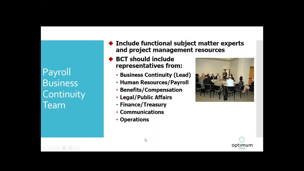 Business Continuity for HRIS