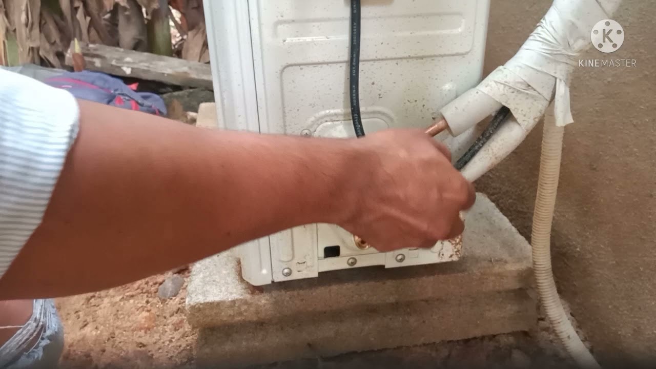 cómo purgar un equipo de minisplit de 12 000 btu fácil sin bomba de vacío