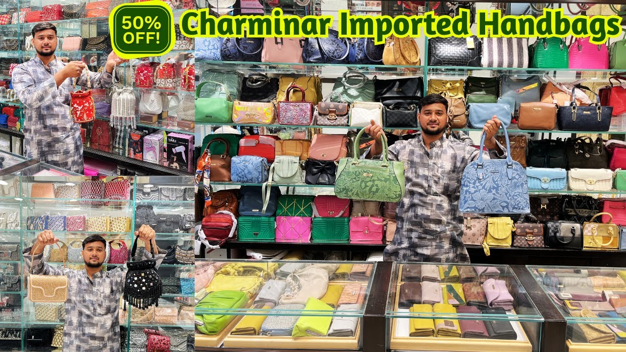 Charminar Laadbazar Flat 50% OFF Bridal Partywear Potlis Sling Bags Clutches Imported Handbags