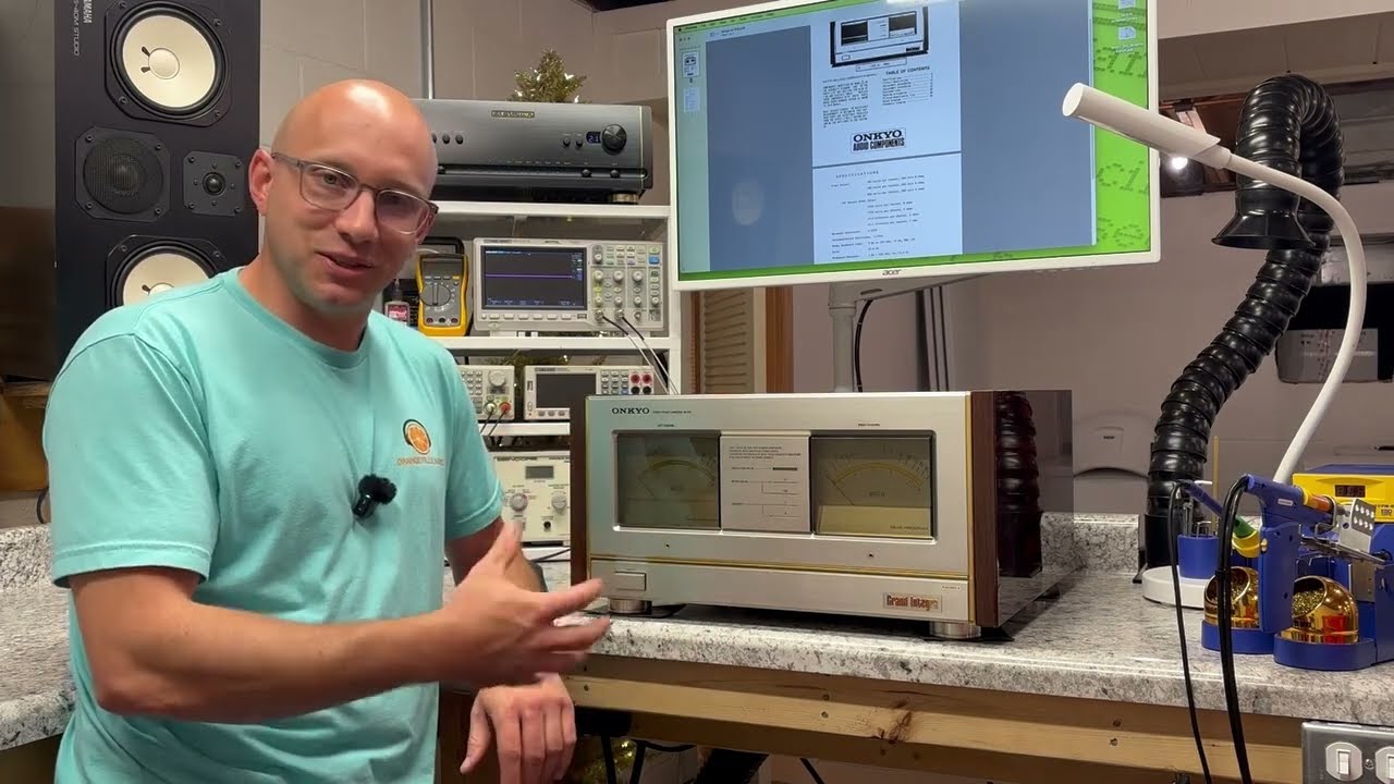 Onkyo M-510 Monster Vintage Amplifier Restoration Part 1
