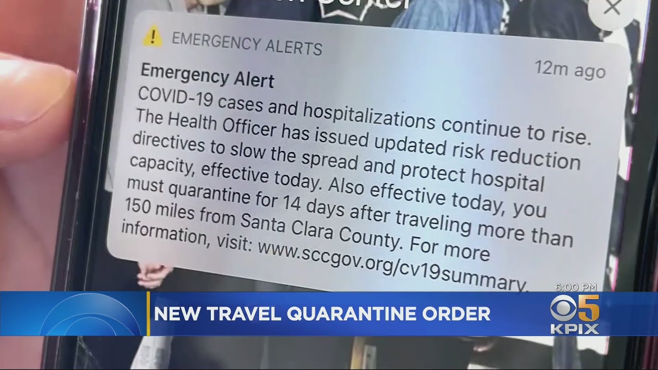 Travelers Arriving In Santa Clara County Face 14-Day Quarantine As COVID Cases Soar