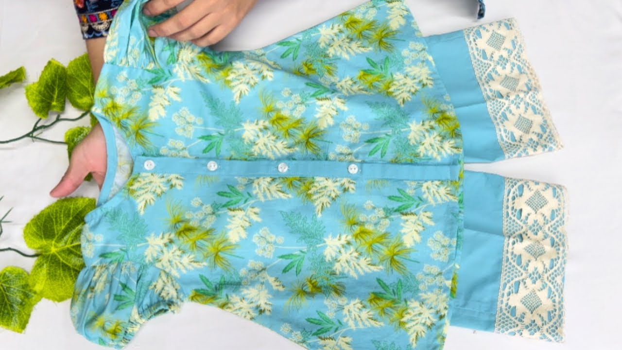How to cut and sew brand style Baby Trouser  || summer Baby Dress