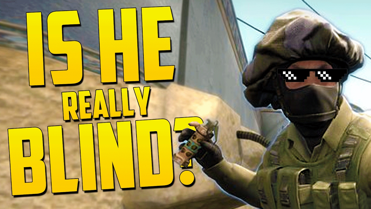 BLINDEST PLAYER EVER - CS GO Funny Moments in Competitive
