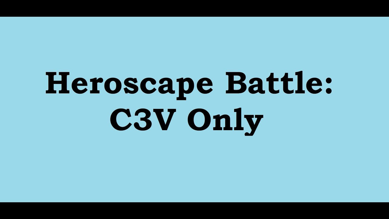 Heroscape Battle: C3V ONLY