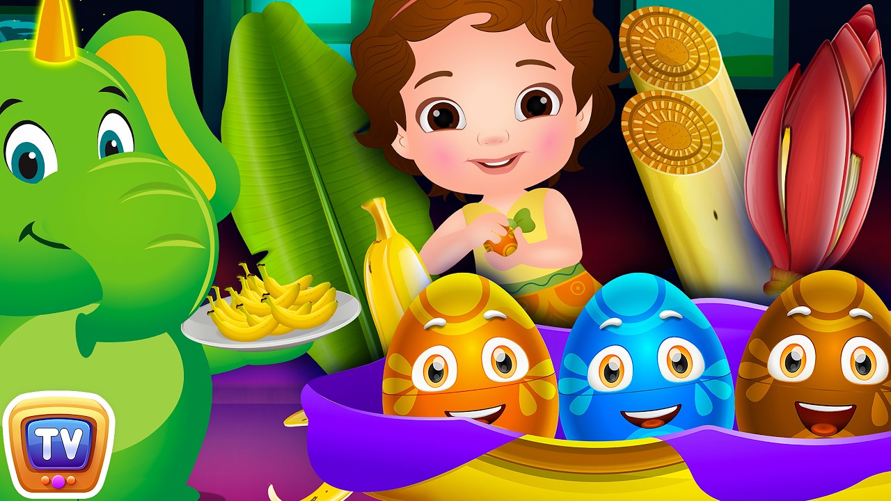 Surprise Eggs Toys Nursery Rhymes - Banana Song - ChuChu TV Surprise