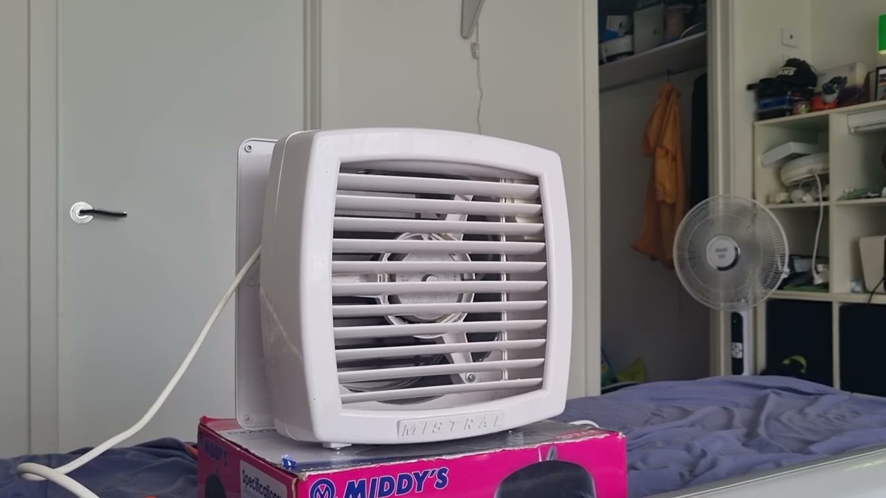 Mistral 250mm square brick wall exhaust fan 