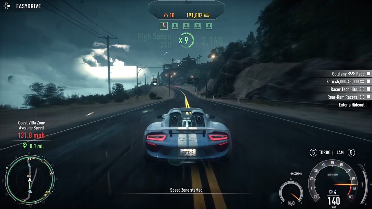 Escaping Real Players in NFS Rivals before the online servers shutdown..