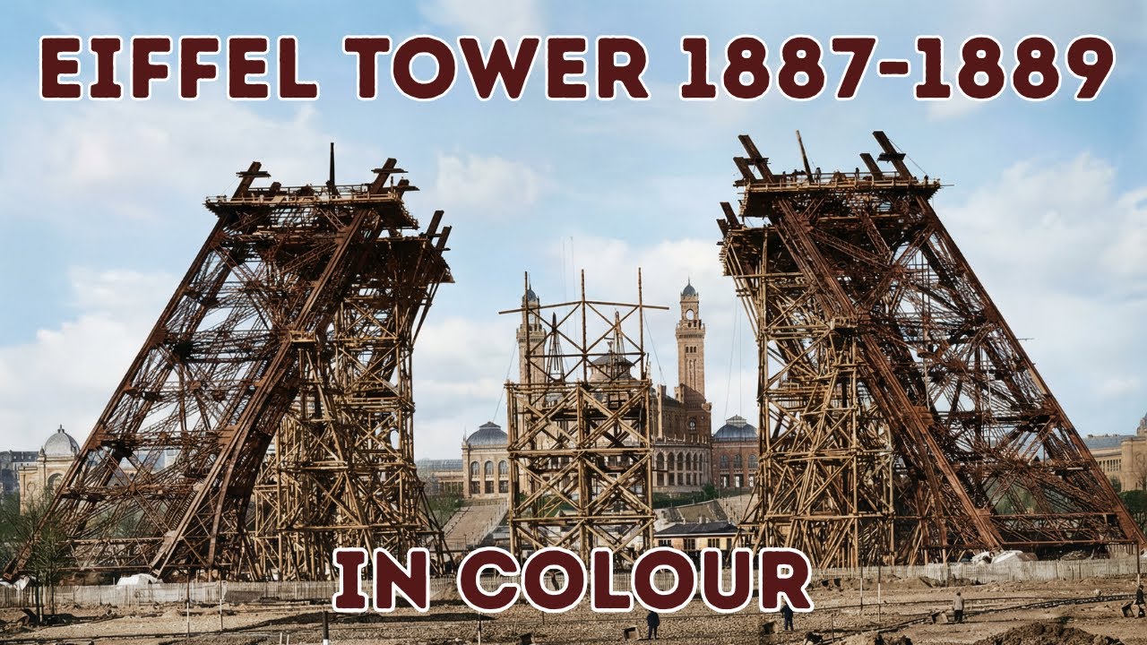 Eiffel Tower Construction – In Colour (1887–1889)