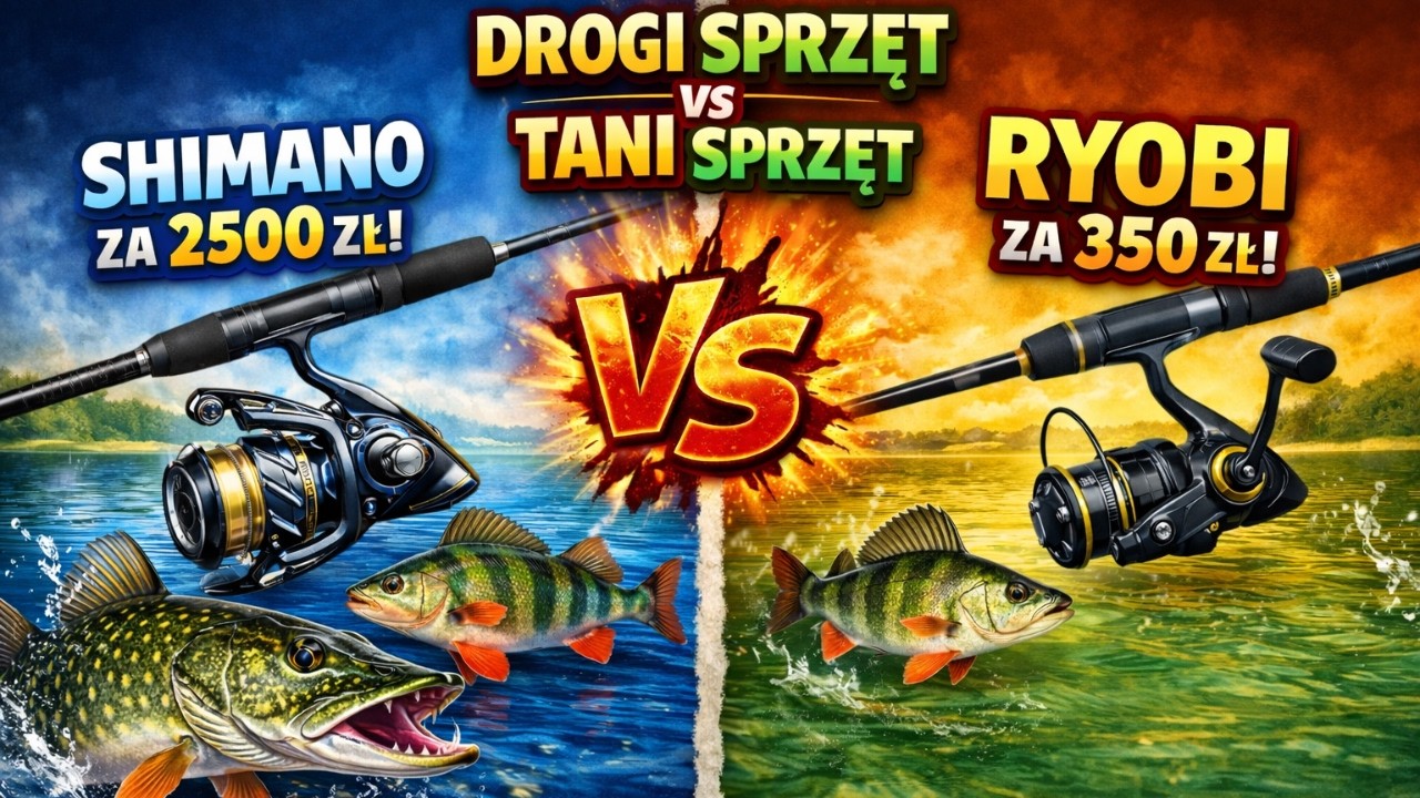 ZESTAW SHIMANO 2500 ZŁ VS. RYOBI 350 ZŁ! - CHALLENGE!