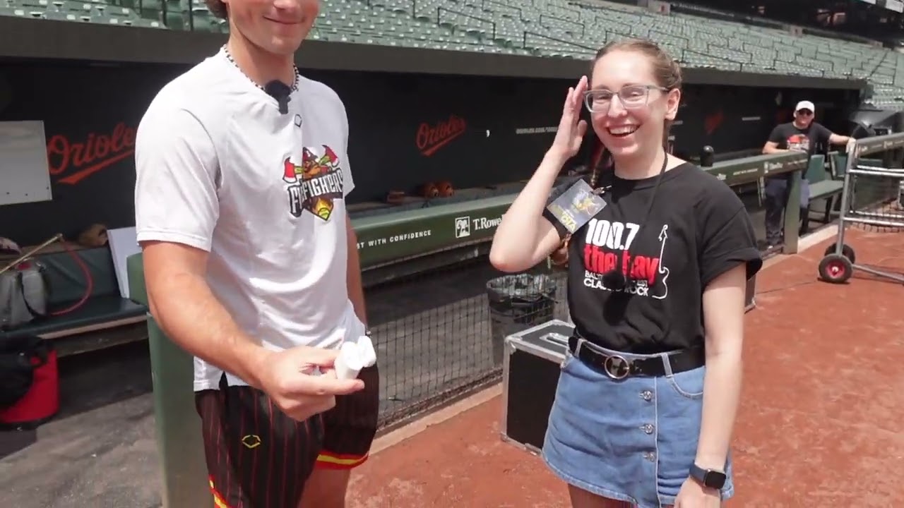100.7 The Bay Interviews Firefighters At Camden Yards