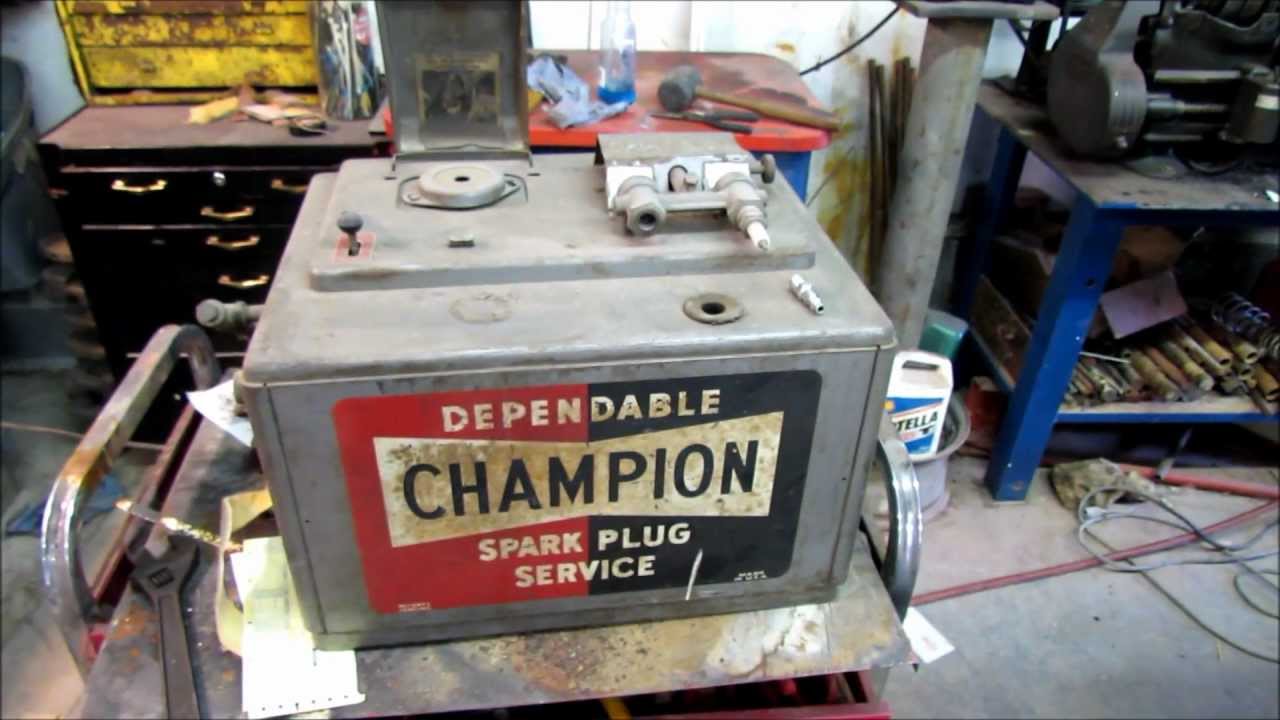 antique Champion spark plug cleaner