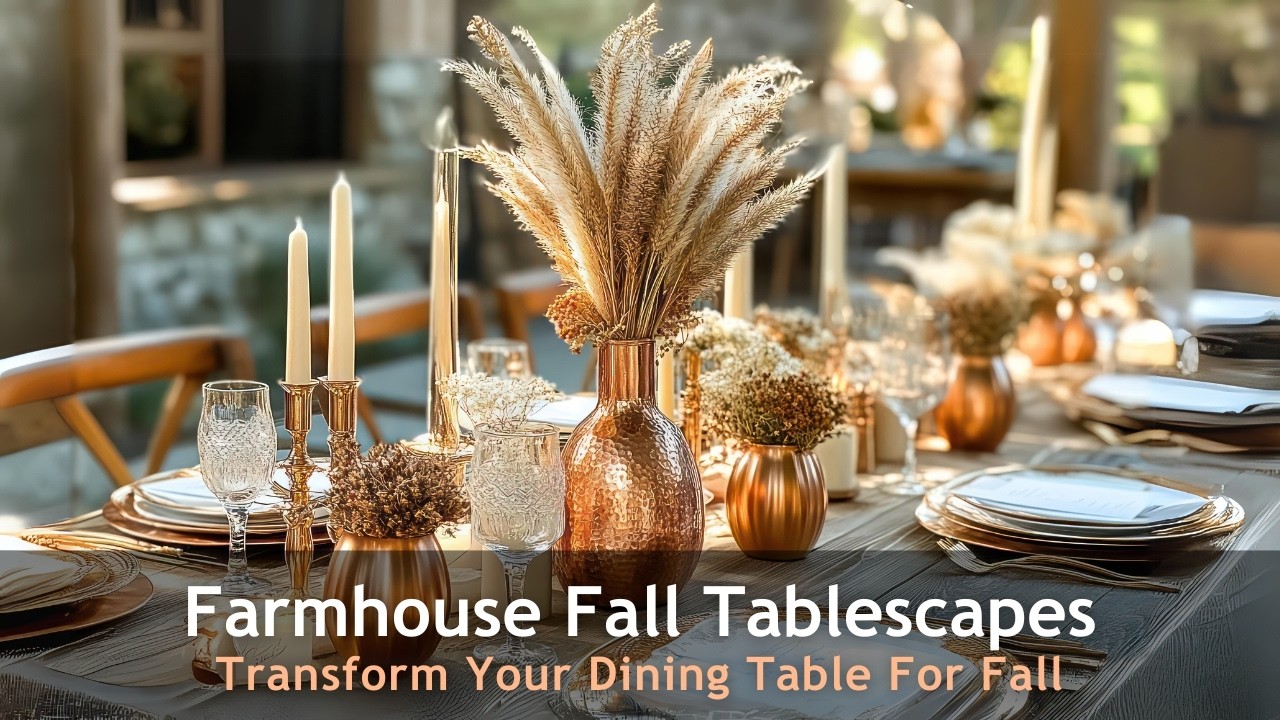 Farmhouse Meets Fall: Stunning Tablescapes to Impress Your Guests