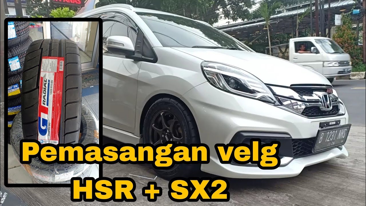 Modifikasi mobilio Rs pakai velg HSR SEBUNSUTA R15 dan ban champiro SX2 || PEMASANGAN
