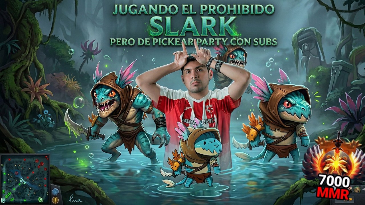 ¡Jugando el prohibido Slark....Pero de pickear, party con subs!