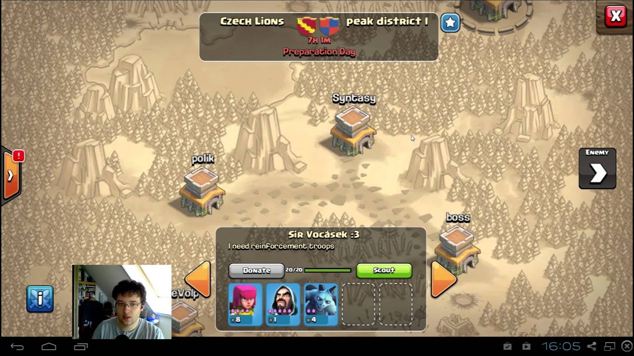 Let's play česky / czech - CoC #14 - Clan Wars I