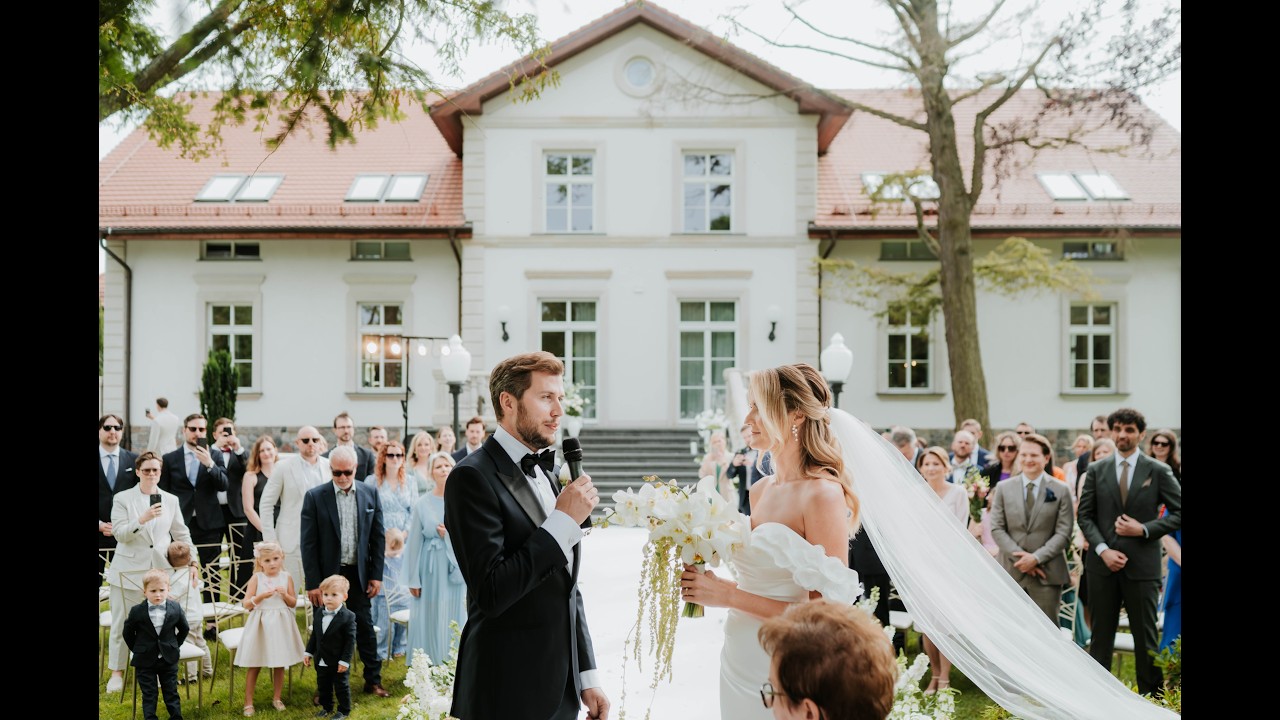 Prestiż i Natura: Międzynarodowy Ślub w Leśnym Dworze | Anna & Adam |