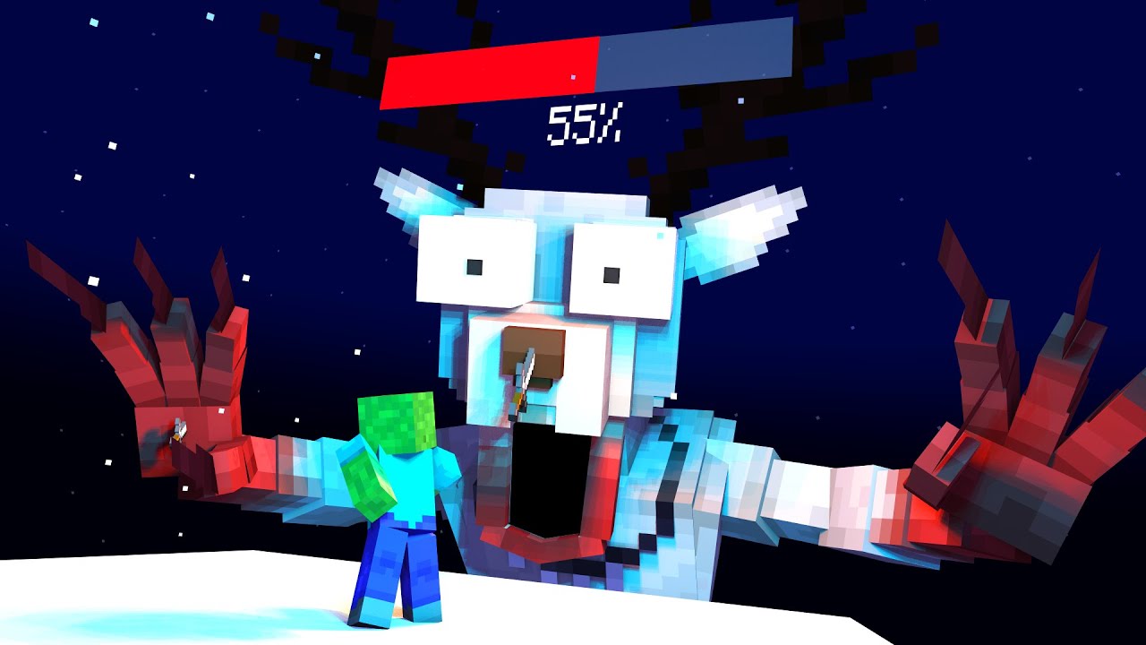 Monsters & Herobrine : How To Win in 99 Nights in The Forest? - Minecraft Animation