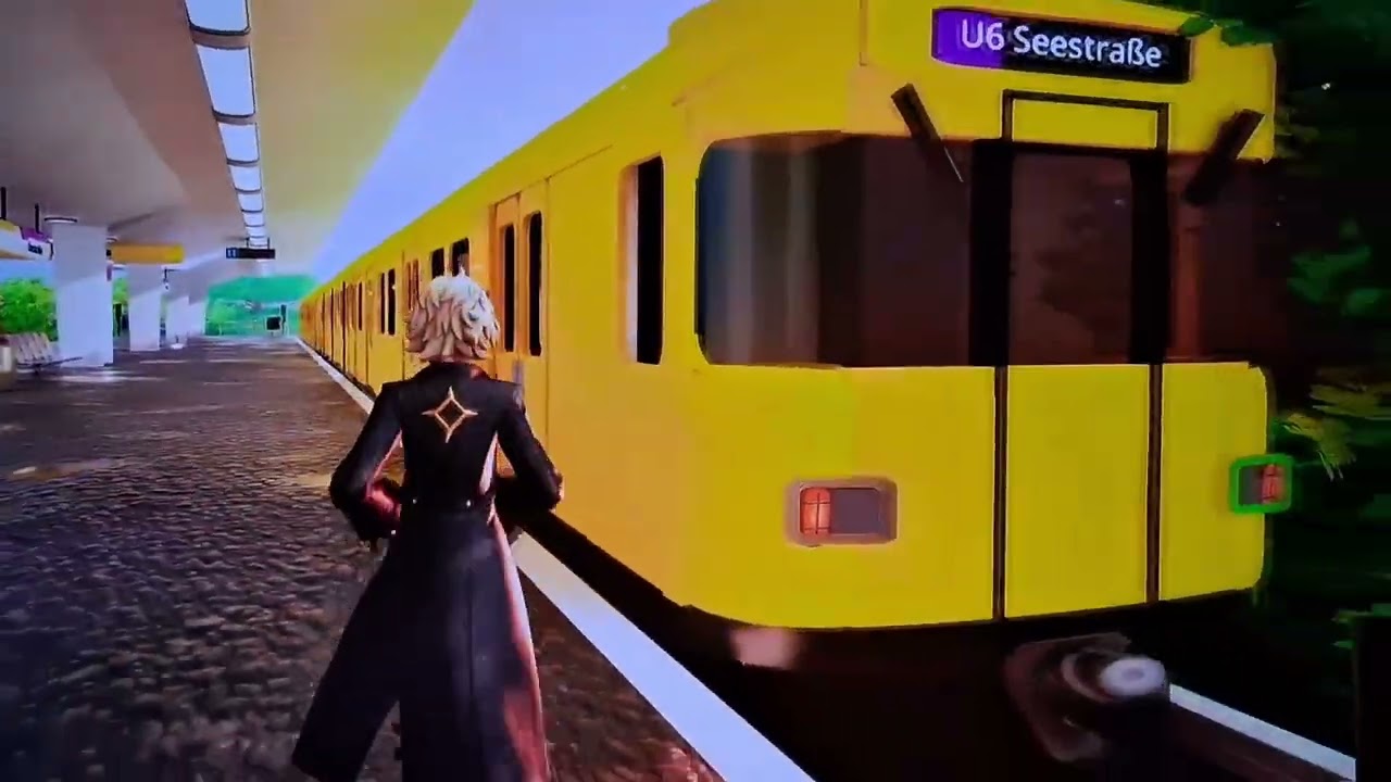 Berliner U-Bahn in Fortnite Creative | F92 und F87 am U-Bhf Otisstraße der U6