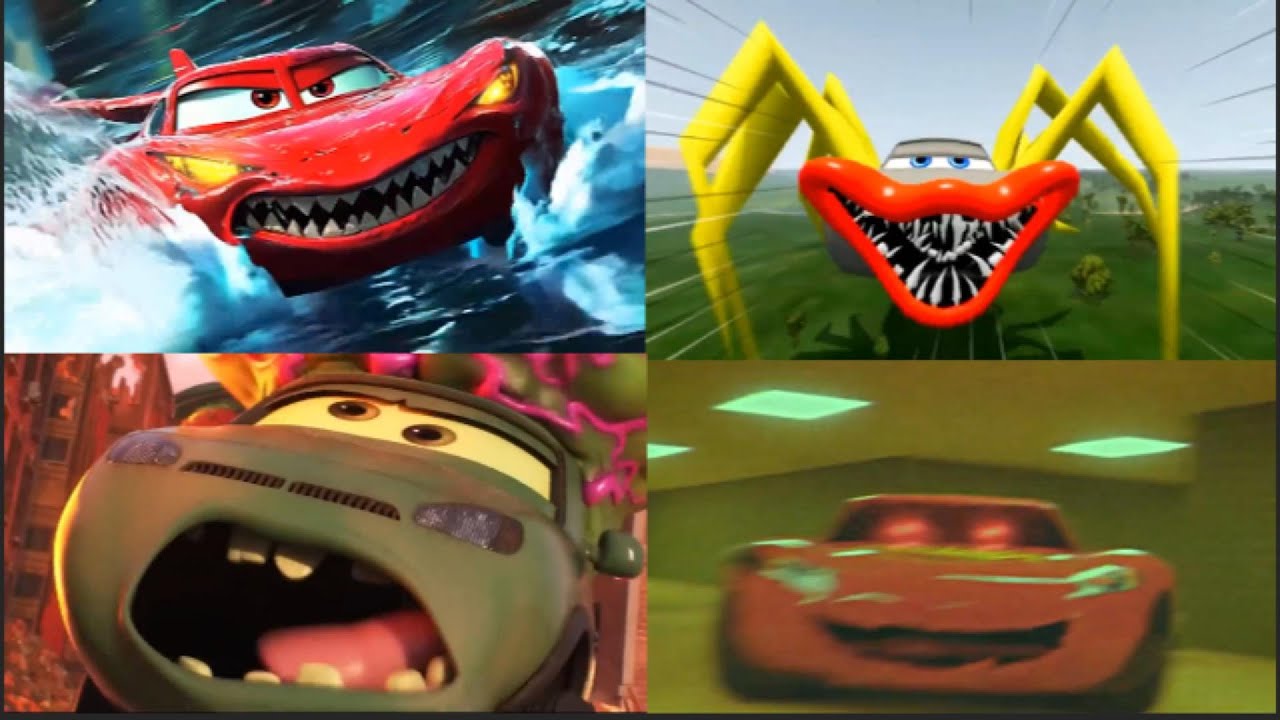 Shark Mcqueen vs Evil Mcqueen vs Police Mcqueen vs Eater Mcqueen Coffin Dance Song Cover Tileshop