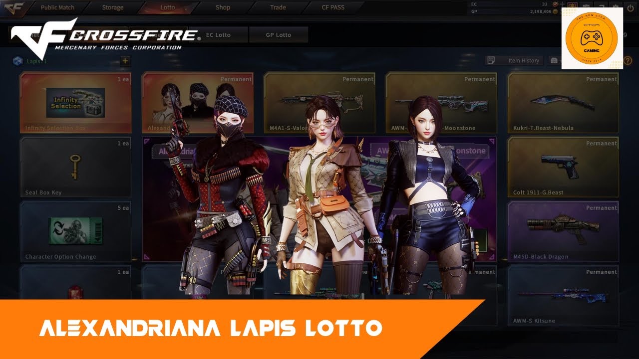 Crossfire PH - Alexandriana Lapis Lotto