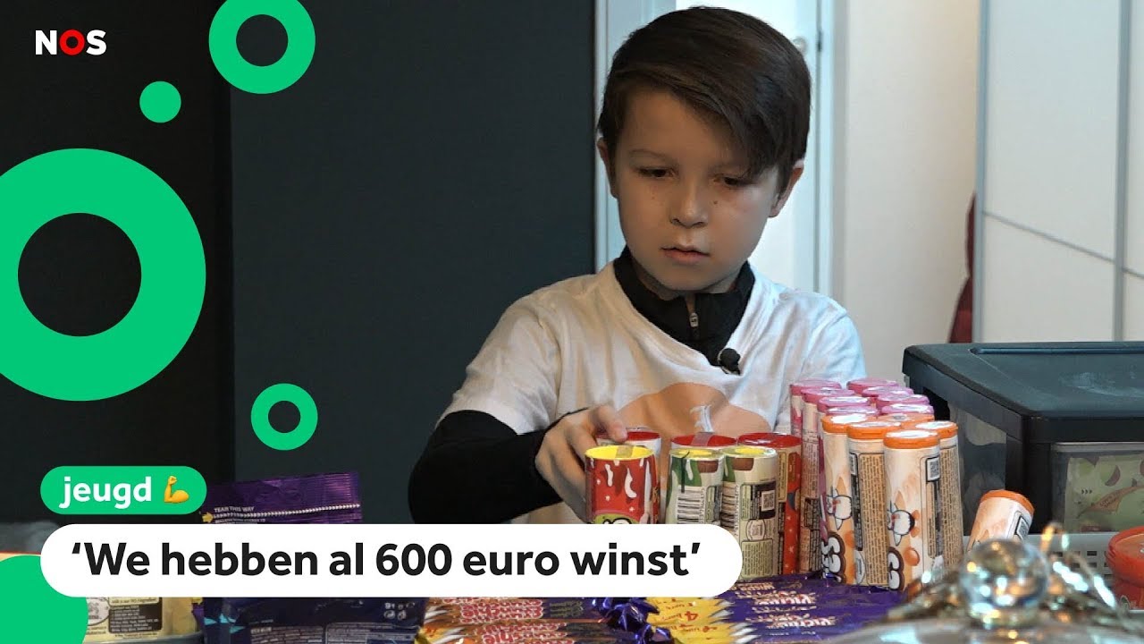 Oscar (10) miste zijn favoriete snoep en begon een winkel
