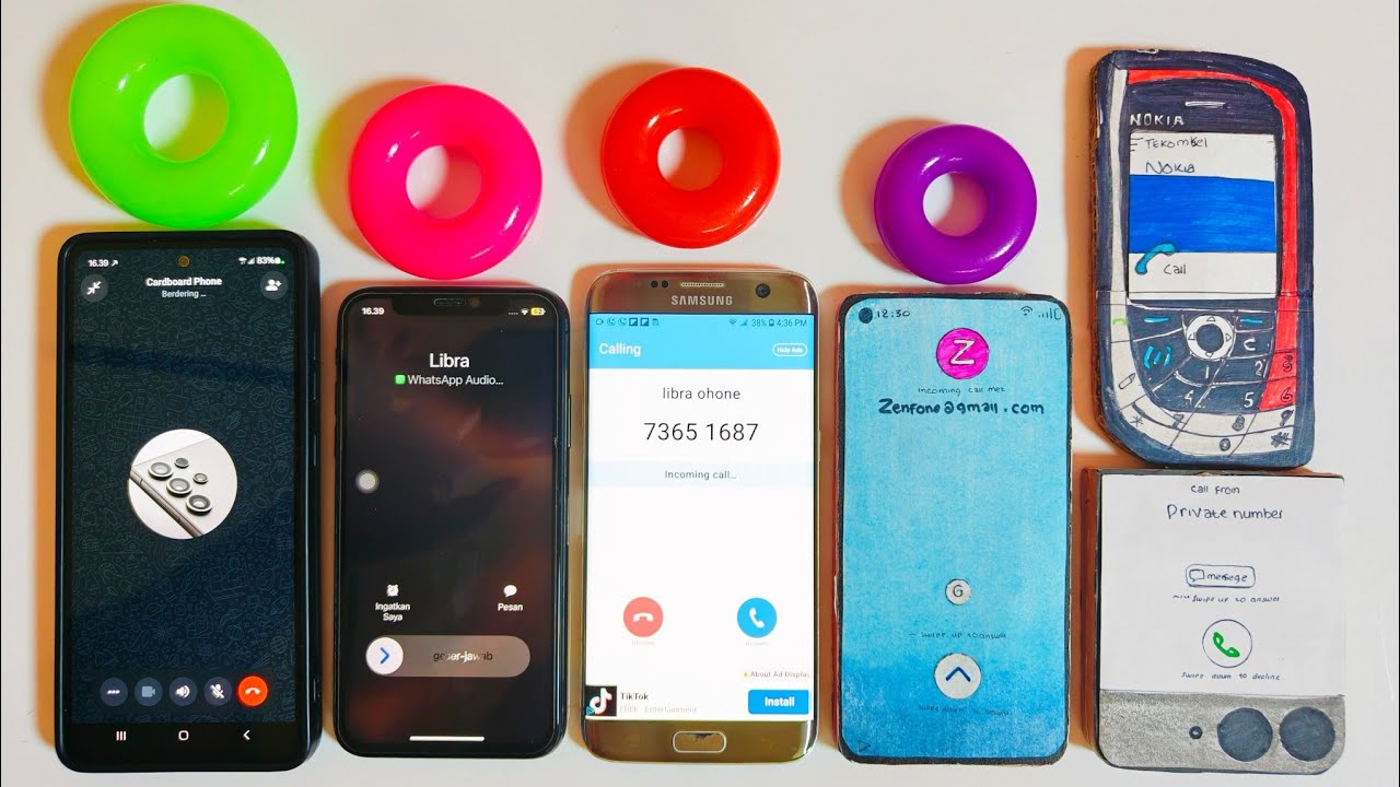 Samsung A53 Calling on Whatsapp,Meet,Skyphone on iPhone x, S7,Zenfone 10,Nokia 7610, Razr 50 ultra