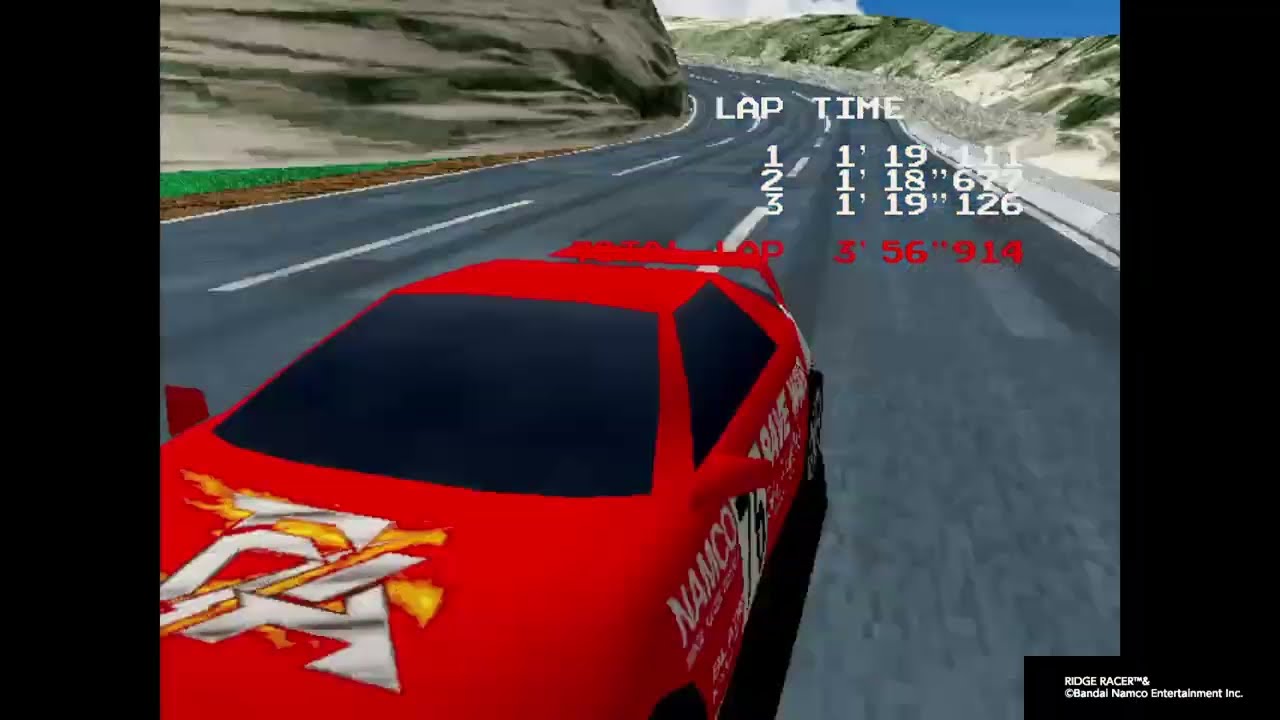 アーケードアーカイブス リッジレーサー 海外版 上級 1位 3'56