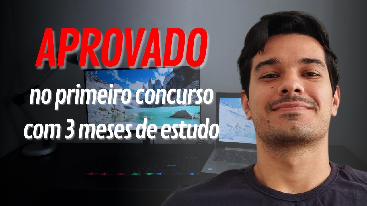 Passei no meu Primeiro Concurso estudando apenas 3 meses