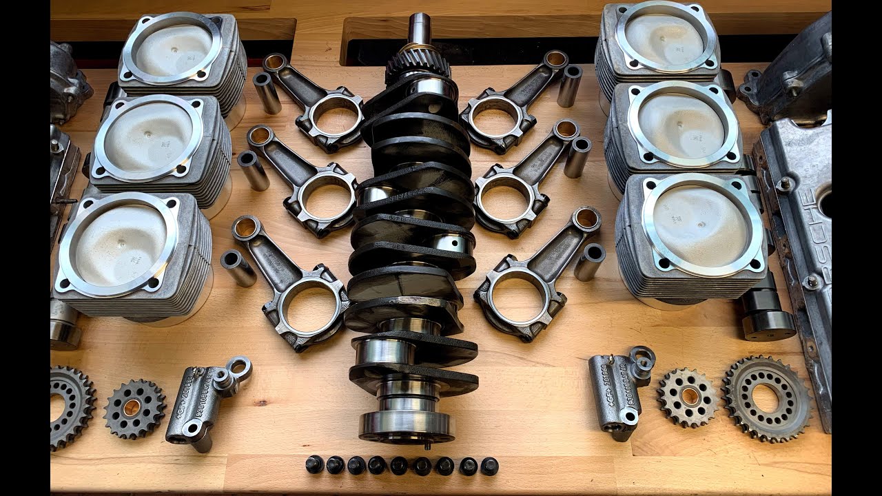 Komplette Motorrevision – Porsche Motor von 3,6 Liter auf 3,8 Liter.