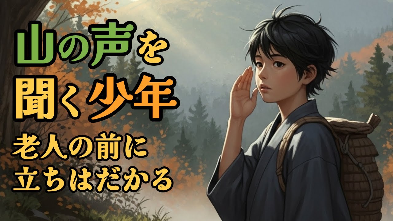 【日本昔話】『山の話を聞く子』｜山は黙って道を閉じる｜眠る前に聞く静かな物語・静かな山の昔話朗読｜民話・説話・昔話