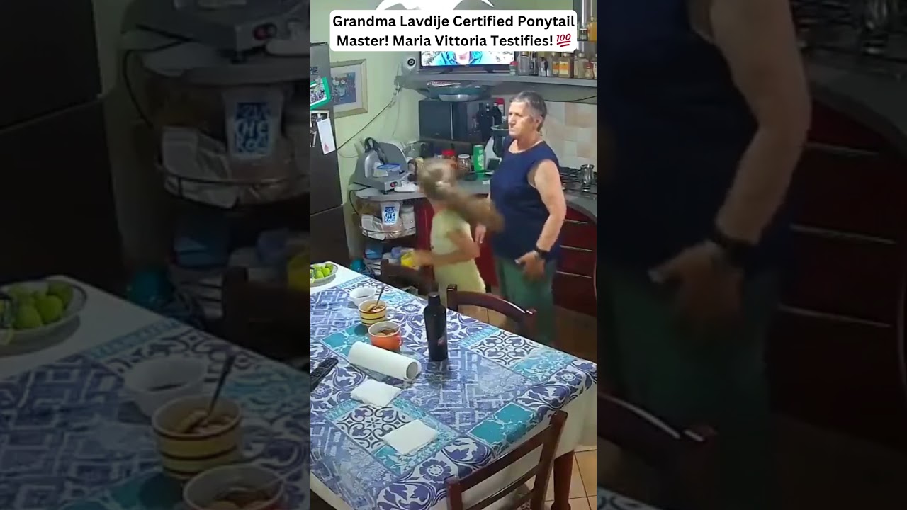 Grandma Lavdije Certified Ponytail Master! Maria Vittoria Testifies! 💯 #live