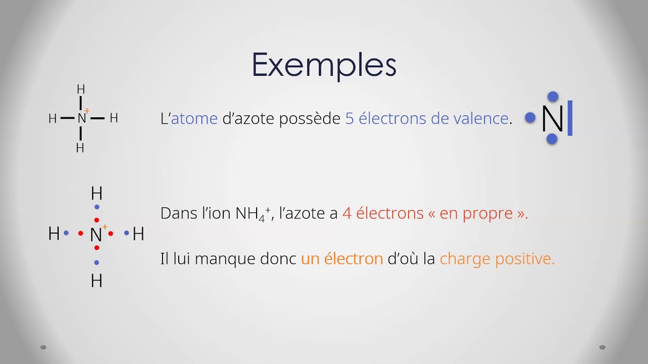 Premi&egrave;re Chap.9 : Capsule 5 : Sch&eacute;ma de Lewis d'un ion polyatomique