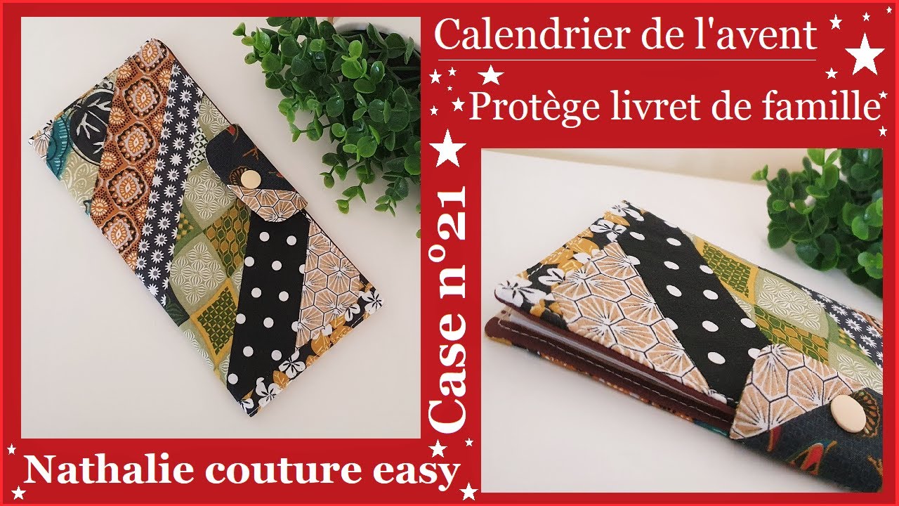 🎅1 jour/1 tutoriel. Calendrier de l'avent case n°21 le protège livret de famille
