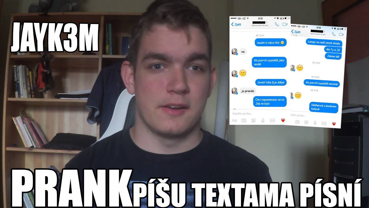 PRANK | P&Iacute;&Scaron;U TEXTAMA P&Iacute;SN&Iacute; #1 | Jayk3M - Bere&scaron; mi dech