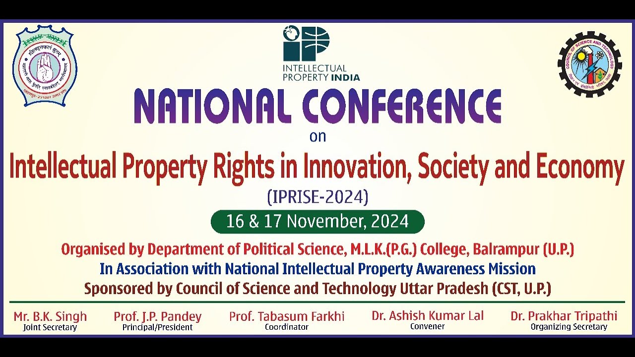 National Conference on IPR in Innovation, Society & Economy