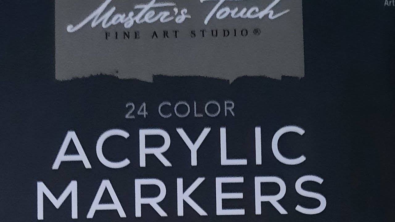 Unboxing and swatching Master's Touch Acrylic Markers. Are they worth it?