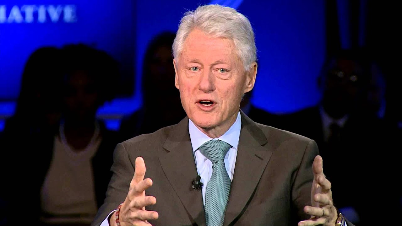 Пирс Морган из CNN беседует с президентом Биллом Клинтоном — ежегодная встреча CGI 2013