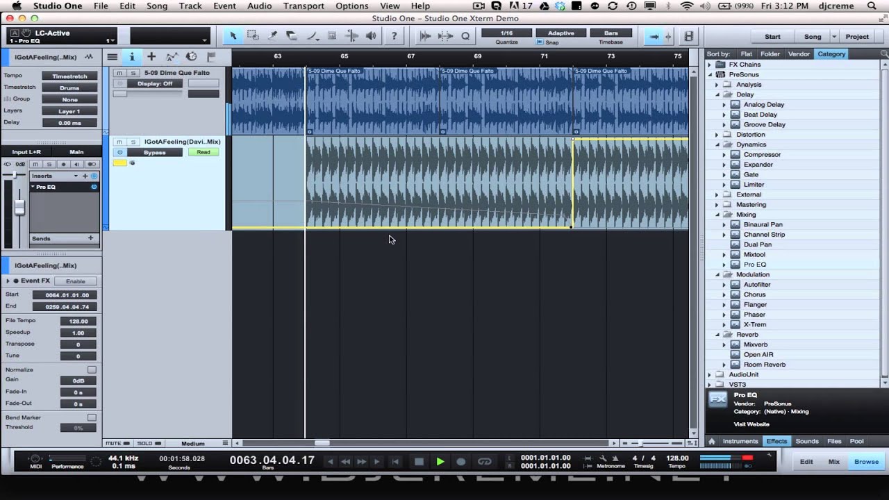 In The Mix Tips: Creating a DJ Mix Transition in Studio One!
