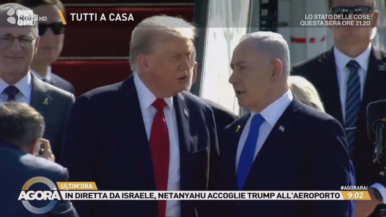 L'arrivo di Donald Trump a Tel Aviv - Agorà 13/10/2025