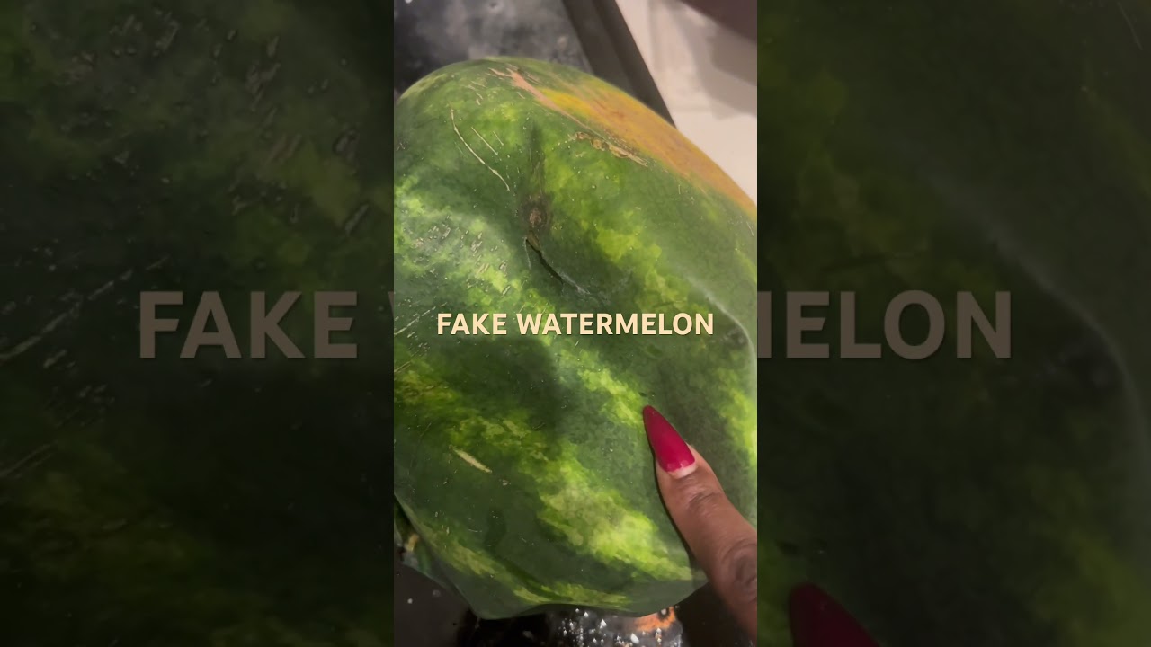 FAKE WATERMELON #FakeFood #FoodWarning #Watermelon #NotReal #BeAdvised