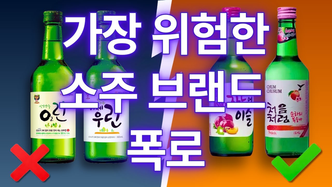 절대 피해야 할 소주 브랜드 10가지 (그리고 정말 좋은 몇 가지)