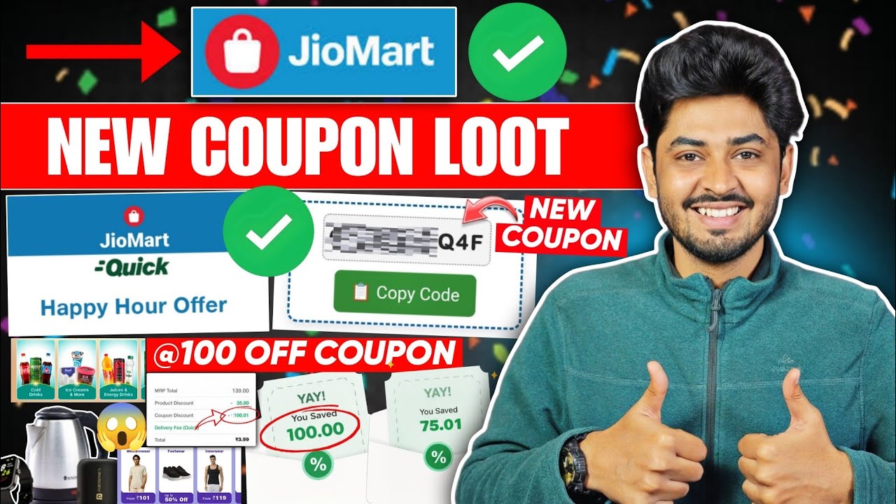 Jiomart offer today March End Offer 2026 New Offer | Jiomart Coupon Today | Jiomart Happy Hour Loot