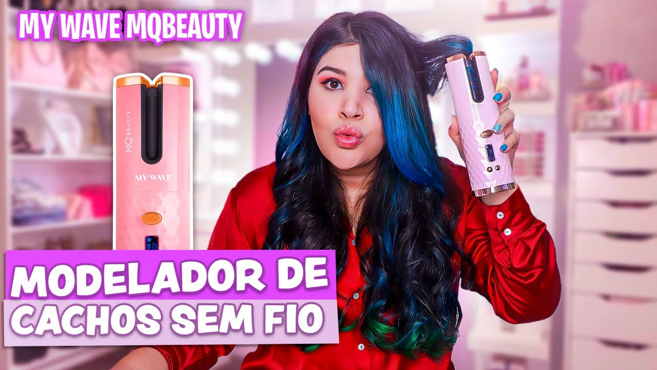 💕 MODELADOR DE CACHOS SEM FIO: Testei MY WAVE DA MQ BEAUTY