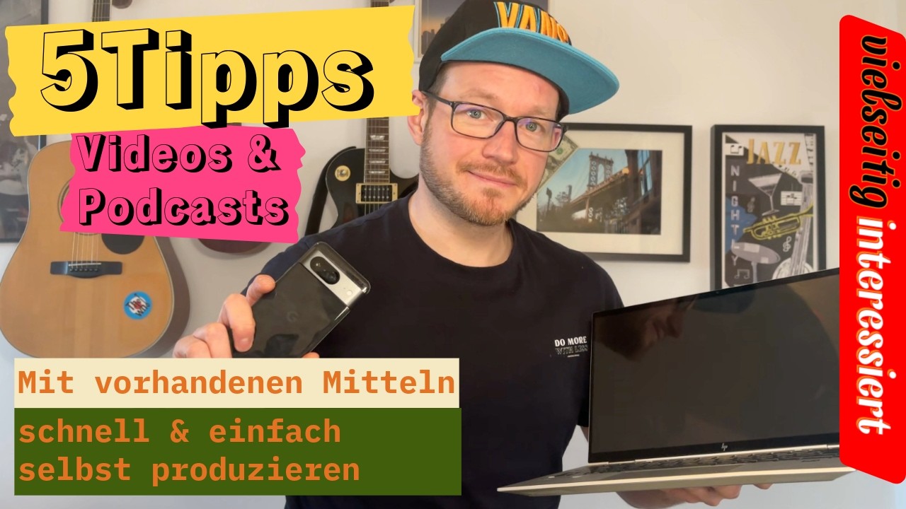 So einfach erstellst du ein YouTube-Video oder einen Podcast mit deinem Smartphone & MacBook!