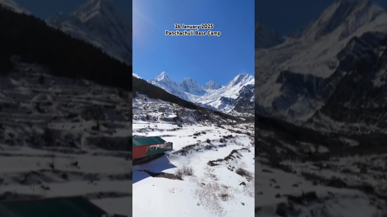 Panchachuli Base Camp in January | Dantu and Dugtu Village, Pithoragarh, Uttarakhand #travel #shots