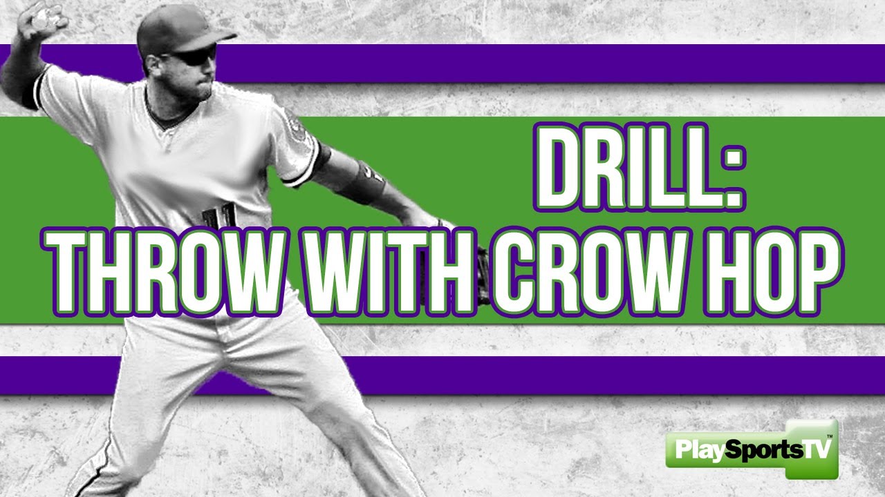 Youth Baseball Drills: Throw with Crow Hop