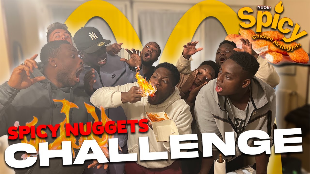 SFIDO I MIEI 8 FRATELLI!!😱 I Nuggets con i PEPERONCINI più PICCANTI AL MONDO!!🌶️